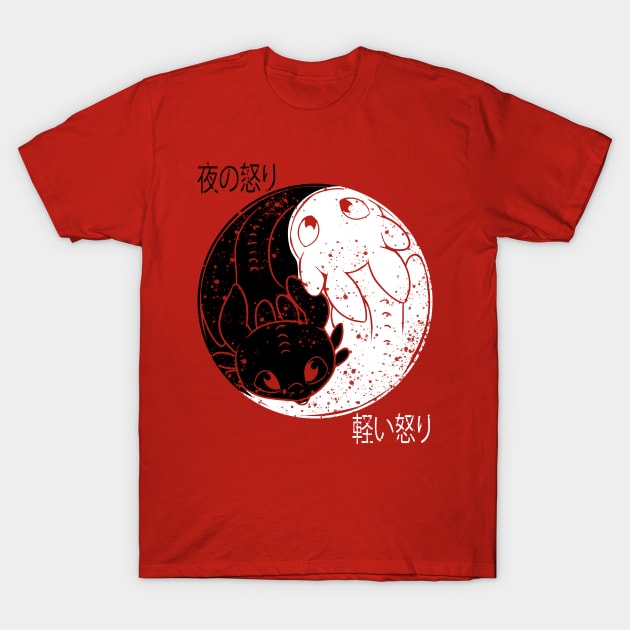 light and night fury T-Shirt by peekxel